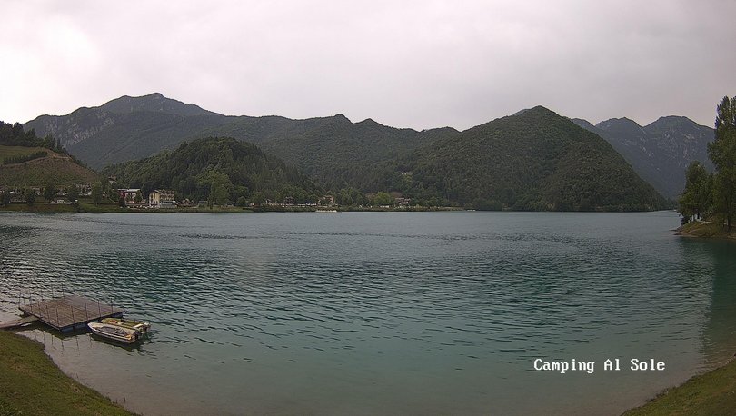 Webcam sul lago di Ledro dal Camping al Sole
