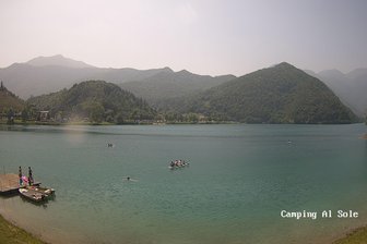 Webcam sul lago di Ledro dal Camping al Sole