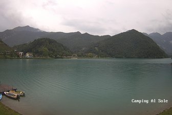 Webcam sul lago di Ledro dal Camping al Sole