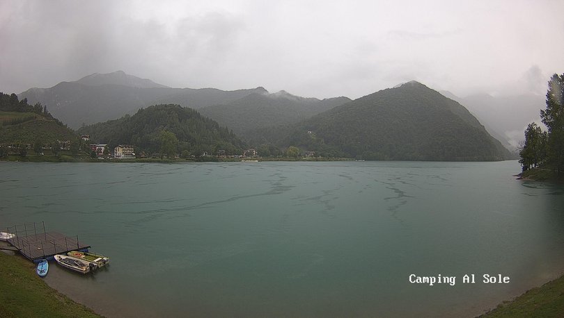 Webcam sul lago di Ledro dal Camping al Sole