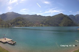 Webcam auf den Ledrosee vom Camping al Sole aus