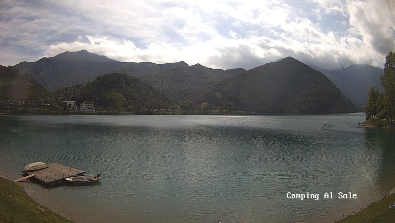 Webcam on Lake Ledro from Camping al Sole