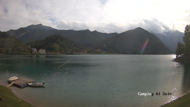Webcam sul lago di Ledro dal Camping al Sole
