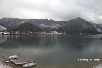 Webcam sul lago di Ledro dal Camping al Sole