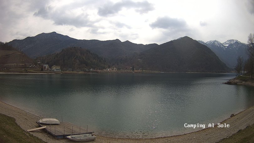Webcam sul lago di Ledro dal Camping al Sole