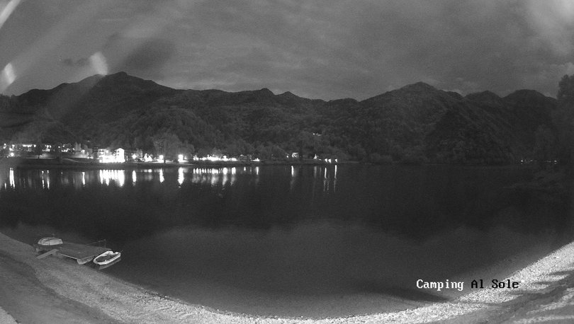 Webcam on Lake Ledro from Camping al Sole