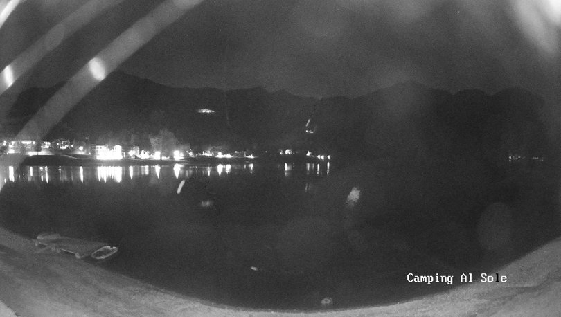 Webcam sul lago di Ledro dal Camping al Sole