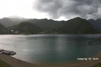 Webcam on Lake Ledro from Camping al Sole