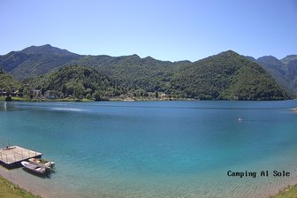 Webcam sul lago di Ledro dal Camping al Sole
