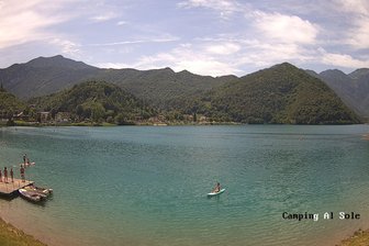 Webcam sul lago di Ledro dal Camping al Sole