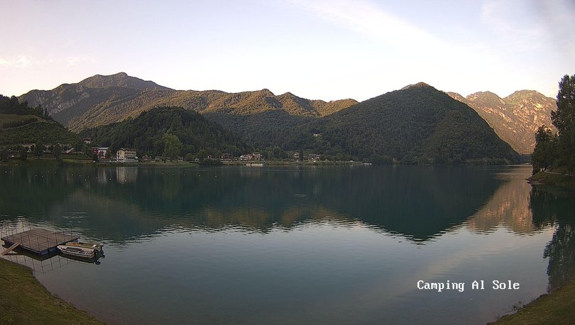 Webcam sul lago di Ledro dal Camping al Sole