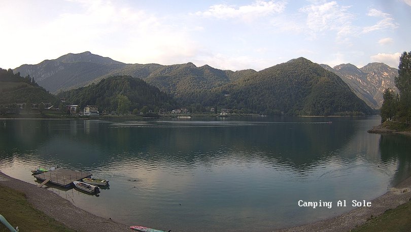 Webcam sul lago di Ledro dal Camping al Sole