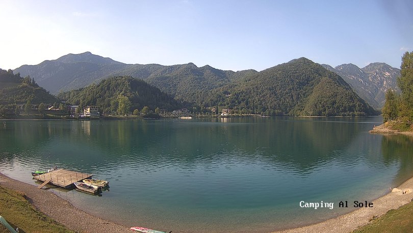 Webcam on Lake Ledro from Camping al Sole