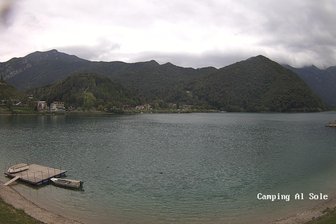 Webcam on Lake Ledro from Camping al Sole