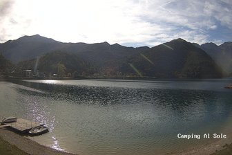 Webcam on Lake Ledro from Camping al Sole