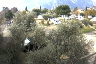 Webcam des CamperStopTorbole in Richtung Monte Brione