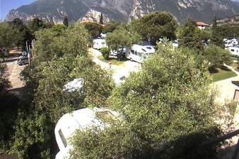Webcam del CamperStopTorbole verso il Monte Brione