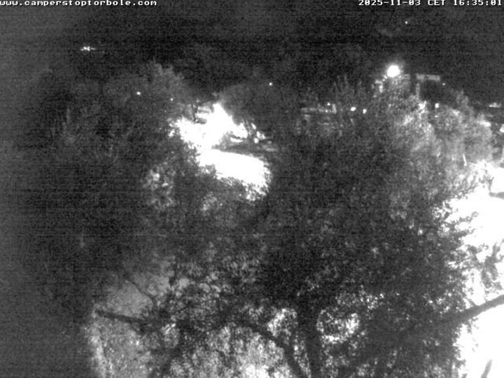 Webcam of the CamperStopTorbole looking towards Monte Brione