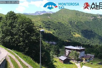 Webcam auf Mera und die Berghütte Camparient