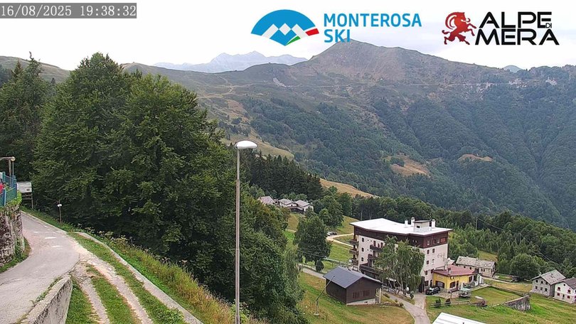 Webcam sull’Alpe di Mera e sul Rifugio Camparient