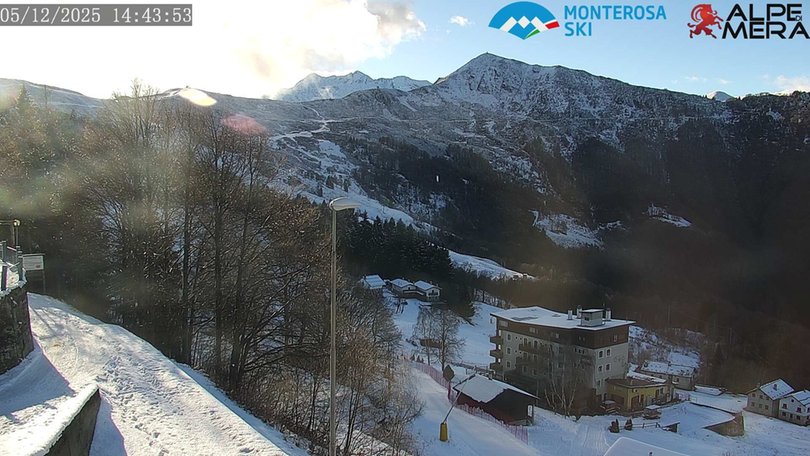 Webcam sull’Alpe di Mera e sul Rifugio Camparient