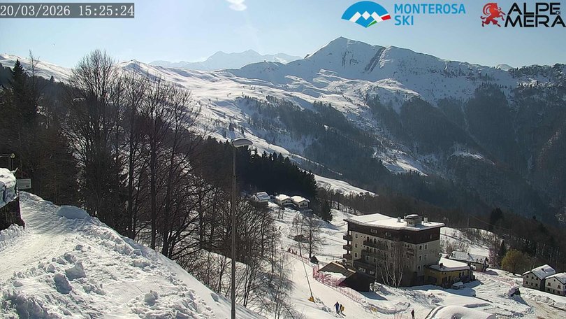 Webcam sull’Alpe di Mera e sul Rifugio Camparient