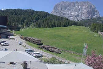 Webcam from Plan de Gralba towards the Sassolungo
