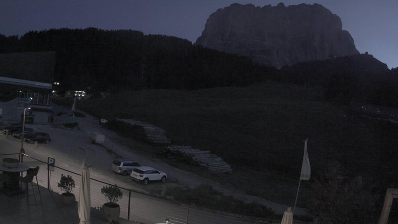 Webcam von Plan de Gralba in Richtung Langkofel