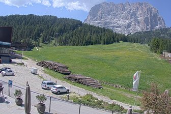 Webcam von Plan de Gralba in Richtung Langkofel