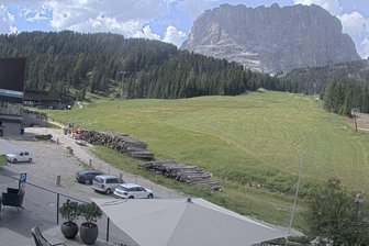 Webcam von Plan de Gralba in Richtung Langkofel
