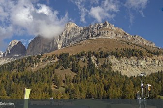 Webcam towards the Latemar and the Rosengarten mountain groups