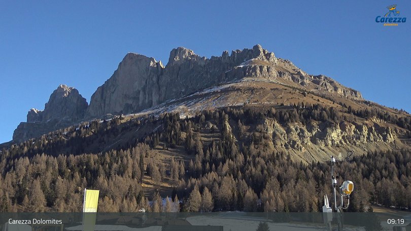 Webcam in Richtung Latemar und Rosengartengruppe