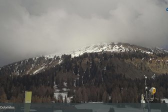 Webcam towards the Latemar and the Rosengarten mountain groups