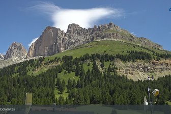 Webcam in Richtung Latemar und Rosengartengruppe