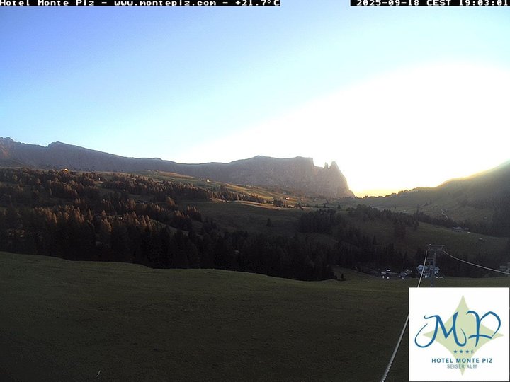 Webcam von der Seiseralm in Richtung Schlern