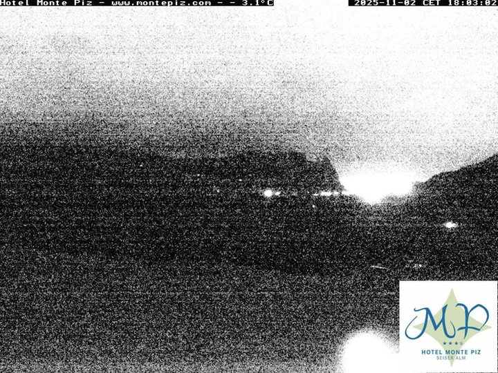 Webcam from the Alpe di Siusi towards the Sciliar