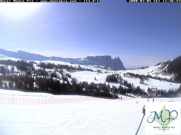 Webcam von der Seiseralm in Richtung Schlern