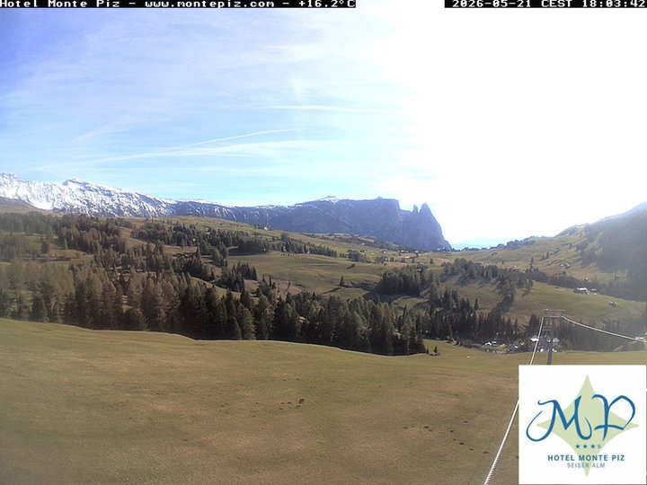 Webcam von der Seiseralm in Richtung Schlern