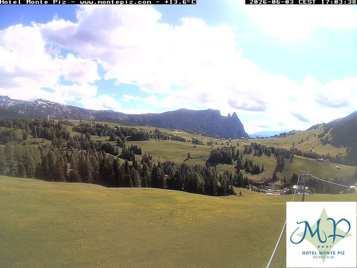 Webcam von der Seiseralm in Richtung Schlern
