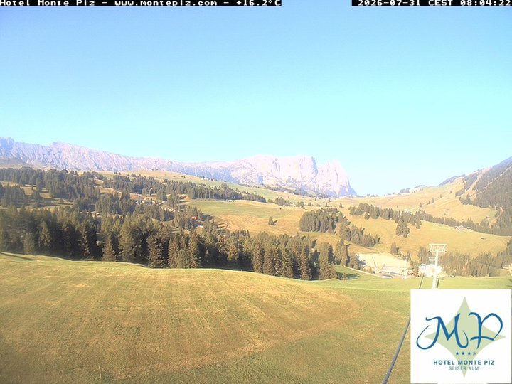 Webcam von der Seiseralm in Richtung Schlern