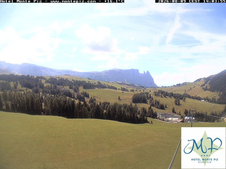 Webcam from the Alpe di Siusi towards the Sciliar