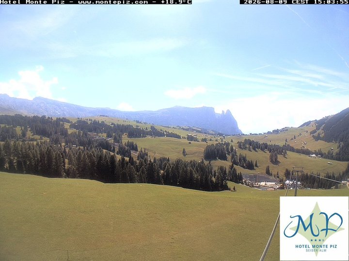 Webcam dall’Alpe di Siusi verso lo Sciliar