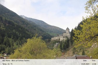 Webcam on the Taufers Castle and the Ahrntal