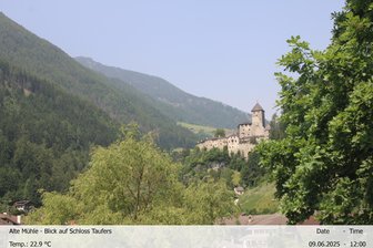Webcam sul Castello di Tures e la Valle Aurina