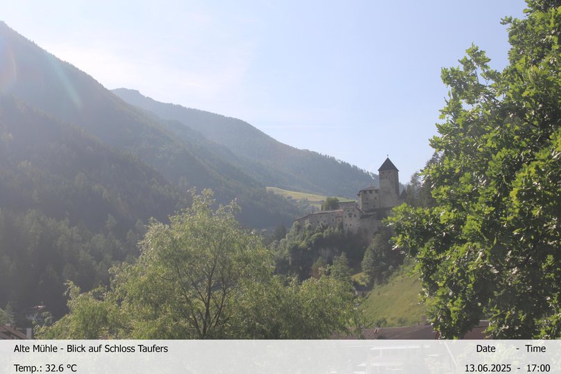 Webcam sul Castello di Tures e la Valle Aurina