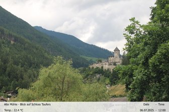 Webcam sul Castello di Tures e la Valle Aurina