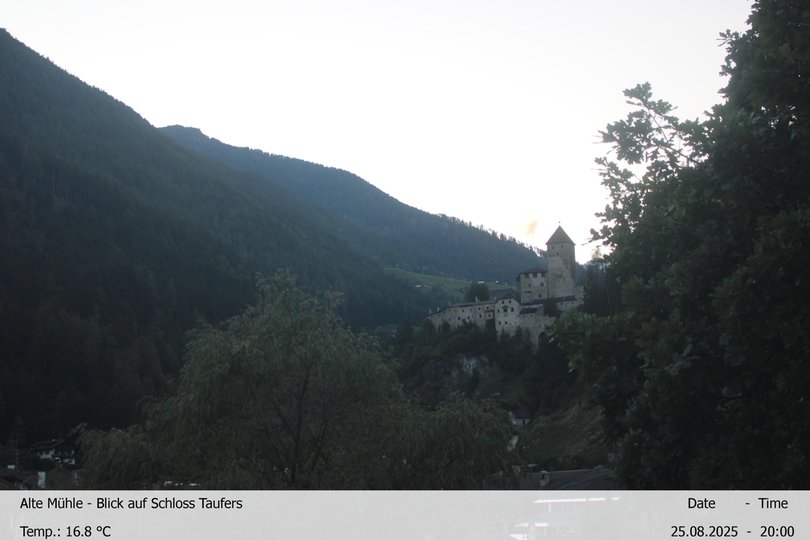 Webcam sul Castello di Tures e la Valle Aurina