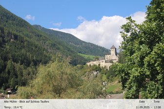 Webcam sul Castello di Tures e la Valle Aurina