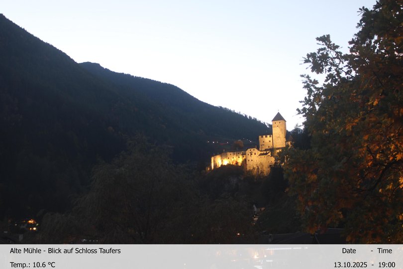 Webcam sul Castello di Tures e la Valle Aurina