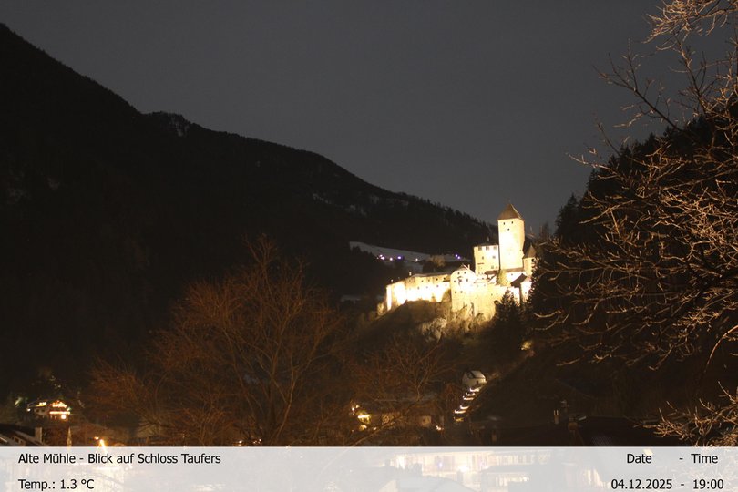 Webcam sul Castello di Tures e la Valle Aurina